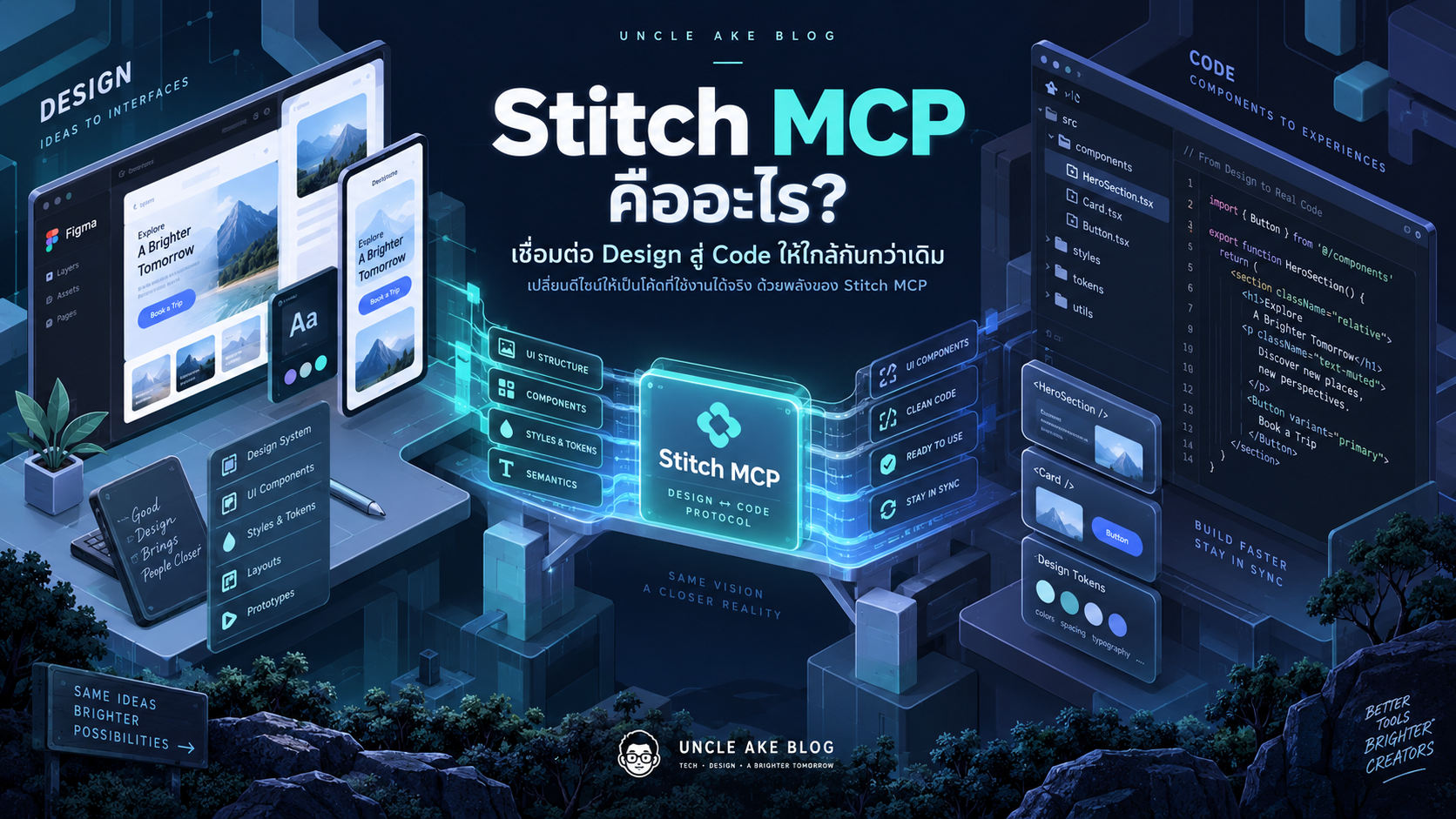 ภาพประกอบ Stitch MCP คืออะไร? ทำไม Vibe Coding แล้ว UI ถึงตรง Design มากขึ้น