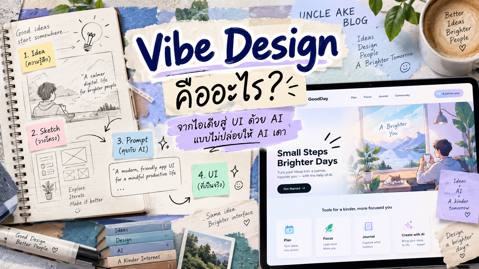 ภาพประกอบ Vibe Design คืออะไร? จากไอเดียสู่ UI ด้วย AI แบบไม่ปล่อยให้ AI เดา