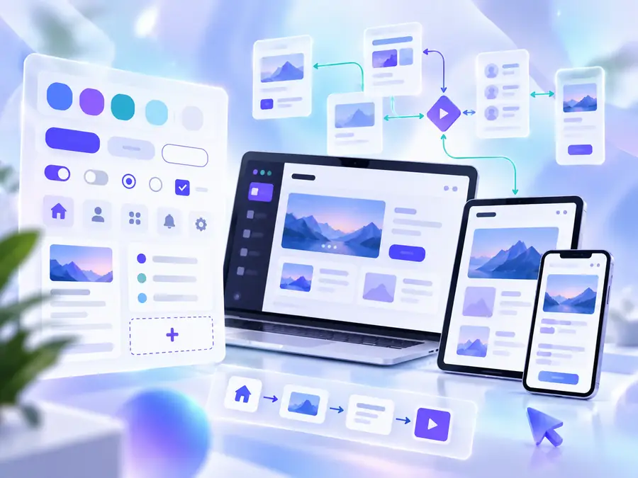 ภาพประกอบ Components Responsive และ Prototype